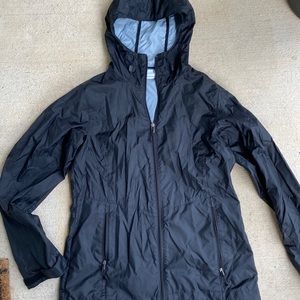 Black Columbia rain jacket